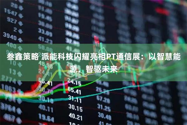 叁鑫策略 派能科技闪耀亮相PT通信展:以智慧能源,智驱未来