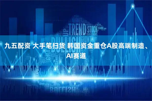 九五配资 大手笔扫货 韩国资金重仓A股高端制造、AI赛道